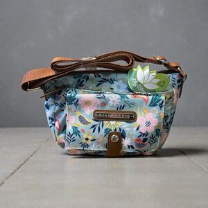 LILY BLOOM Cristina Crossbody Bag Purse Fairy Wren Colorful Bird Floral Eco NWT